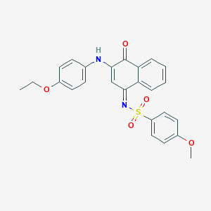 (NZ)-N-[3-(4-ethoxyanilino)-4-oxonaphthalen-1-ylidene]-4-methoxybenzenesulfonamide