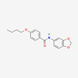 molecular formula C18H19NO4 B4890863 N-1,3-benzodioxol-5-yl-4-butoxybenzamide 