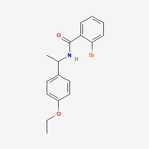 molecular formula C17H18BrNO2 B4890866 2-bromo-N-[1-(4-ethoxyphenyl)ethyl]benzamide 