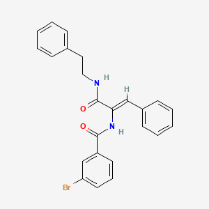 molecular formula C24H21BrN2O2 B4890867 3-bromo-N-(2-phenyl-1-{[(2-phenylethyl)amino]carbonyl}vinyl)benzamide 