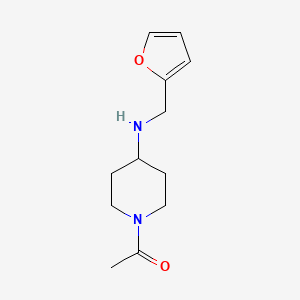 molecular formula C12H18N2O2 B4890873 1-acetyl-N-(2-furylmethyl)-4-piperidinamine 