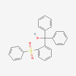 molecular formula C25H20O3S B4890973 diphenyl[2-(phenylsulfonyl)phenyl]methanol 