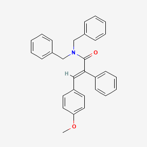 molecular formula C30H27NO2 B4891021 N,N-dibenzyl-3-(4-methoxyphenyl)-2-phenylacrylamide 