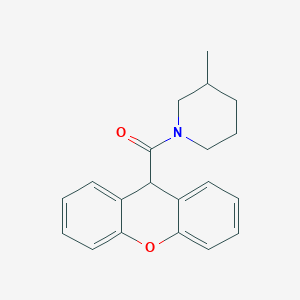 molecular formula C20H21NO2 B4891068 3-methyl-1-(9H-xanthen-9-ylcarbonyl)piperidine 