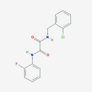 molecular formula C15H12ClFN2O2 B4891074 N-(2-chlorobenzyl)-N'-(2-fluorophenyl)ethanediamide 