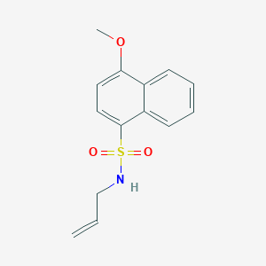 molecular formula C14H15NO3S B4891087 N-allyl-4-methoxy-1-naphthalenesulfonamide 