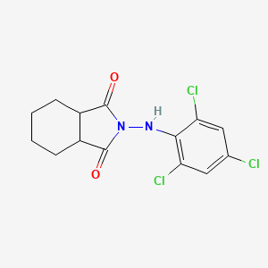 molecular formula C14H13Cl3N2O2 B4891104 2-[(2,4,6-trichlorophenyl)amino]hexahydro-1H-isoindole-1,3(2H)-dione 