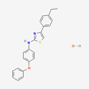 molecular formula C23H21BrN2OS B4891172 4-(4-ethylphenyl)-N-(4-phenoxyphenyl)-1,3-thiazol-2-amine hydrobromide 
