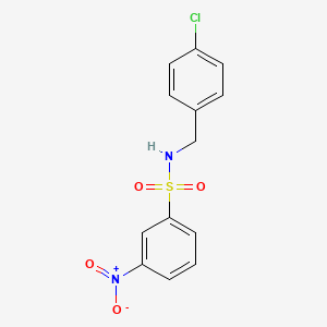 molecular formula C13H11ClN2O4S B4891202 N-(4-chlorobenzyl)-3-nitrobenzenesulfonamide 