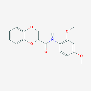 molecular formula C17H17NO5 B4891222 N-(2,4-dimethoxyphenyl)-2,3-dihydro-1,4-benzodioxine-2-carboxamide 