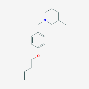molecular formula C17H27NO B4891281 1-(4-butoxybenzyl)-3-methylpiperidine 