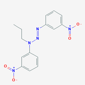 molecular formula C15H15N5O4 B4891320 1,3-bis(3-nitrophenyl)-3-propyl-1-triazene 