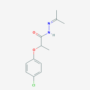 molecular formula C12H15ClN2O2 B4891357 2-(4-chlorophenoxy)-N'-(1-methylethylidene)propanohydrazide CAS No. 5601-92-3