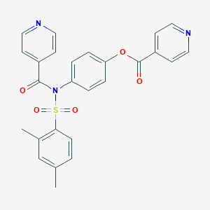 4-[[(2,4-Dimethylphenyl)sulfonyl](isonicotinoyl)amino]phenyl isonicotinate