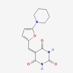 5-{[5-(1-piperidinyl)-2-furyl]methylene}-2,4,6(1H,3H,5H)-pyrimidinetrione