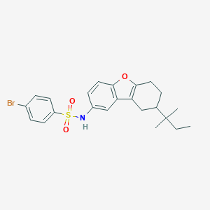 4-bromo-N-[12-(2-methylbutan-2-yl)-8-oxatricyclo[7.4.0.0^{2,7}]trideca-1(9),2(7),3,5-tetraen-4-yl]benzene-1-sulfonamide