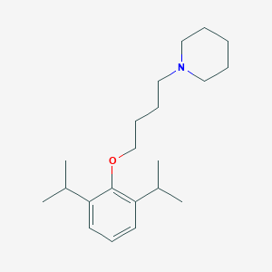 molecular formula C21H35NO B4891481 1-[4-(2,6-diisopropylphenoxy)butyl]piperidine 