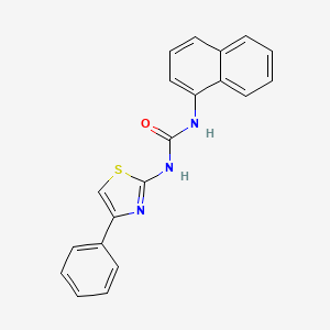 molecular formula C20H15N3OS B4891482 N-1-naphthyl-N'-(4-phenyl-1,3-thiazol-2-yl)urea 