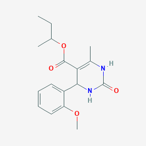 molecular formula C17H22N2O4 B4891485 sec-butyl 4-(2-methoxyphenyl)-6-methyl-2-oxo-1,2,3,4-tetrahydro-5-pyrimidinecarboxylate 