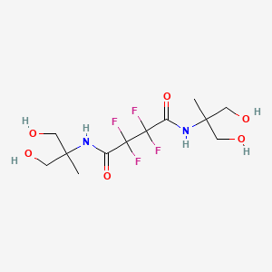 molecular formula C12H20F4N2O6 B4891515 2,2,3,3-tetrafluoro-N,N'-bis[2-hydroxy-1-(hydroxymethyl)-1-methylethyl]succinamide 