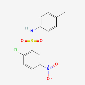 molecular formula C13H11ClN2O4S B4891522 2-chloro-N-(4-methylphenyl)-5-nitrobenzenesulfonamide 