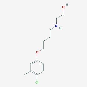 molecular formula C13H20ClNO2 B4891528 2-{[4-(4-chloro-3-methylphenoxy)butyl]amino}ethanol 