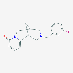 molecular formula C18H19FN2O B4891537 11-(3-fluorobenzyl)-7,11-diazatricyclo[7.3.1.0~2,7~]trideca-2,4-dien-6-one 