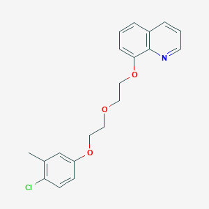 molecular formula C20H20ClNO3 B4891579 8-{2-[2-(4-chloro-3-methylphenoxy)ethoxy]ethoxy}quinoline 