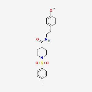 molecular formula C22H28N2O4S B4891593 N-[2-(4-methoxyphenyl)ethyl]-1-[(4-methylphenyl)sulfonyl]-4-piperidinecarboxamide 