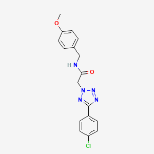 2-[5-(4-chlorophenyl)-2H-tetrazol-2-yl]-N-(4-methoxybenzyl)acetamide