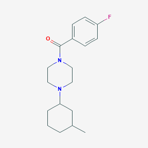 molecular formula C18H25FN2O B4891623 1-(4-fluorobenzoyl)-4-(3-methylcyclohexyl)piperazine 