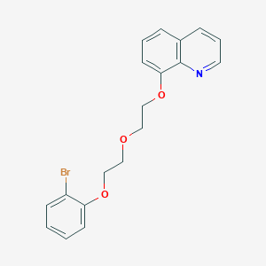 molecular formula C19H18BrNO3 B4891681 8-{2-[2-(2-bromophenoxy)ethoxy]ethoxy}quinoline 
