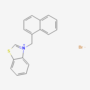 B4891691 3-(1-naphthylmethyl)-1,3-benzothiazol-3-ium bromide CAS No. 89542-47-2