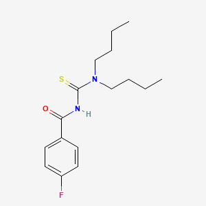 molecular formula C16H23FN2OS B4891783 N-[(dibutylamino)carbonothioyl]-4-fluorobenzamide 