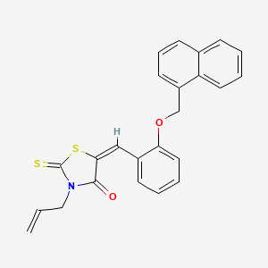 molecular formula C24H19NO2S2 B4891844 3-allyl-5-[2-(1-naphthylmethoxy)benzylidene]-2-thioxo-1,3-thiazolidin-4-one 