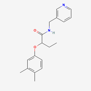 molecular formula C18H22N2O2 B4891850 2-(3,4-dimethylphenoxy)-N-(3-pyridinylmethyl)butanamide 