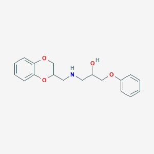 molecular formula C18H21NO4 B4891861 1-[(2,3-dihydro-1,4-benzodioxin-2-ylmethyl)amino]-3-phenoxy-2-propanol 