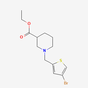molecular formula C13H18BrNO2S B4891869 ethyl 1-[(4-bromo-2-thienyl)methyl]-3-piperidinecarboxylate 