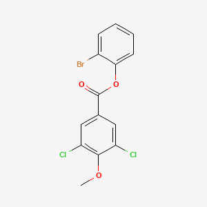 molecular formula C14H9BrCl2O3 B4891901 2-bromophenyl 3,5-dichloro-4-methoxybenzoate 
