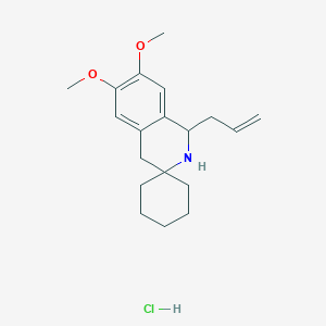 molecular formula C19H28ClNO2 B4891905 1'-allyl-6',7'-dimethoxy-1',4'-dihydro-2'H-spiro[cyclohexane-1,3'-isoquinoline] hydrochloride 