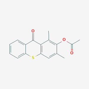 molecular formula C17H14O3S B4891961 1,3-dimethyl-9-oxo-9H-thioxanthen-2-yl acetate 