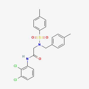 molecular formula C23H22Cl2N2O3S B4891968 N~1~-(2,3-dichlorophenyl)-N~2~-(4-methylbenzyl)-N~2~-[(4-methylphenyl)sulfonyl]glycinamide 