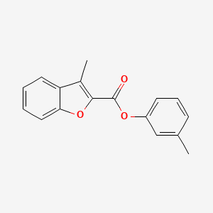 molecular formula C17H14O3 B4892000 3-methylphenyl 3-methyl-1-benzofuran-2-carboxylate 