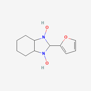 molecular formula C11H16N2O3 B4892021 2-(2-furyl)hexahydro-1H-benzimidazole-1,3(2H)-diol 