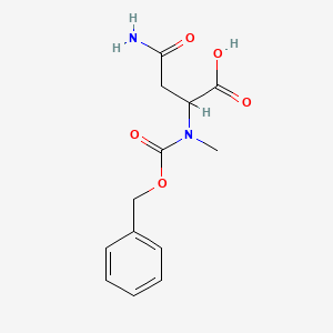molecular formula C13H16N2O5 B4892027 N~2~-[(benzyloxy)carbonyl]-N~2~-methylasparagine 