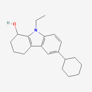 molecular formula C20H27NO B4892038 6-cyclohexyl-9-ethyl-2,3,4,9-tetrahydro-1H-carbazol-1-ol 