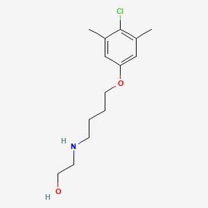 molecular formula C14H22ClNO2 B4892061 2-{[4-(4-chloro-3,5-dimethylphenoxy)butyl]amino}ethanol 