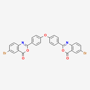 molecular formula C28H14Br2N2O5 B4892120 2,2'-(oxydi-4,1-phenylene)bis(6-bromo-4H-3,1-benzoxazin-4-one) 