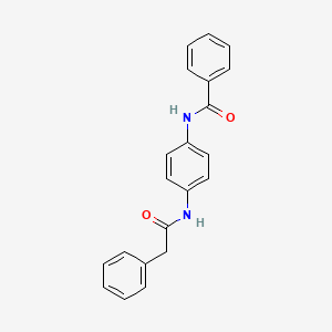 molecular formula C21H18N2O2 B4892164 N-{4-[(2-phenylacetyl)amino]phenyl}benzamide 
