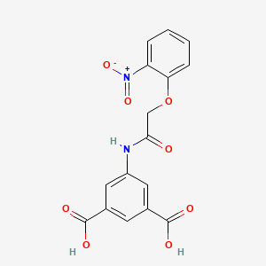 molecular formula C16H12N2O8 B4892186 5-{[(2-nitrophenoxy)acetyl]amino}isophthalic acid 